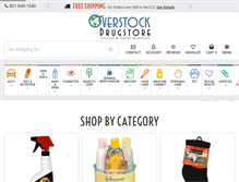 Tablet Screenshot of overstockdrugstore.com